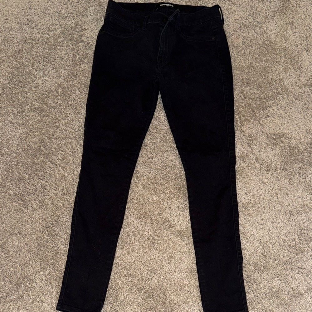Express Black Skinny Jeans